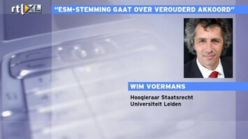 RTL Z Nieuws "De Kamer moet weer stemmen over Noodfonds ESM"