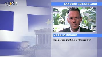 RTL Z Nieuws Benink: de vraag blijft of Grieken in staat zijn schulden af te lossen