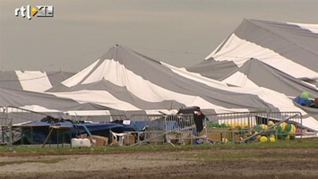 RTL Nieuws 'De tent ging een paar meter de lucht in'