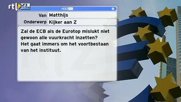 Special: De Kijker Aan Zet Zal de ECB als de Eurotop mislukt niet gewoon alle vuurkracht inzetten?