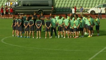 RTL Nieuws Minuut stilte bij training Barcelona