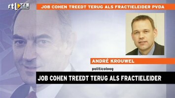 RTL Z Nieuws Krouwel: Cohen had nog nooit aan een verkiezing deelgenomen