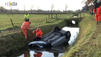 RTL Nieuws Gladheid vermoedelijk oorzaak ongeluk