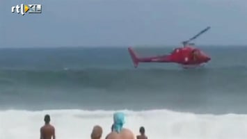 RTL Nieuws Helicopter crasht in branding Copacabana