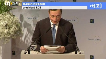 RTL Z Nieuws Draghi: het noodfonds moet snel worden geïmplementeerd