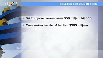 RTL Z Nieuws 14:15: ECB leent 50 miljard dollar uit aan 34 Europese banken