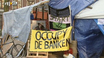 RTL Z Nieuws Occupy Amsterdam moet verdwijnen: bezetters Beursplein teleurgesteld