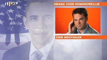 RTL Z Nieuws Uitspraken Obama over homohuwelijk zijn symbolisch