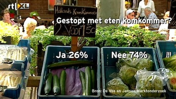 RTL Nieuws Kwart Nederlanders eet geen komkommers meer