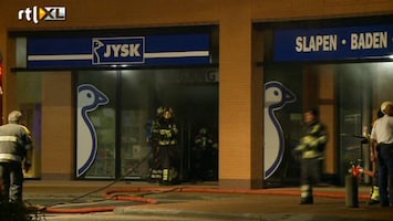 RTL Nieuws Grote brand verwoest meubelwinkels Oss