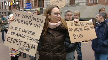 RTL Z Nieuws Occupy-kamp op Beursplein Amsterdam nog steeds te groot en te vies
