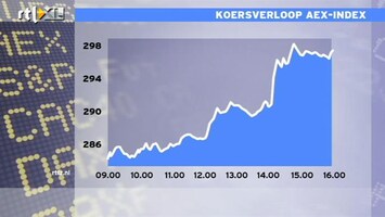 RTL Z Nieuws 16:00 Wat een goednieuwsshow: AEX hard omhoog