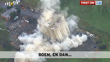 RTL Nieuws Gebouw stort niet in zoals gepland