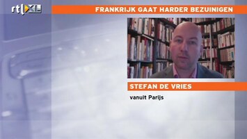 RTL Z Nieuws Stefan de Vries: Frankt moet triple A status houden, extra bezuinigingen