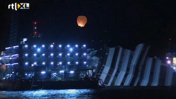 RTL Nieuws Herdenking ramp Costa Concordia met koor van sirenes