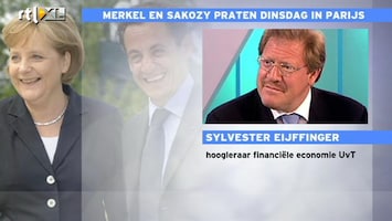 RTL Z Nieuws Komende dinsdag crisisvergadering Merkel en Sarkozy