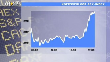 RTL Z Nieuws 17:00 uur: AEX flink hoger; besmettingsgevaar Dexia lijkt geweken