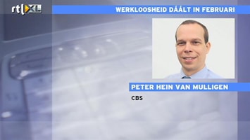 RTL Z Nieuws CBS: daling werklozen past in beeld laatste 4 maanden