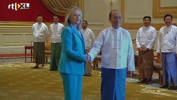 RTL Nieuws Clinton doet Myanmar beloftes