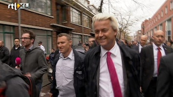 RTL Nieuws Wilders spreekt alleen pers in Schilderswijk