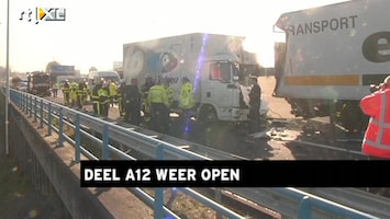 RTL Z Nieuws Zwaar ongeluk vrachtwagens A12
