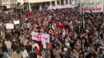 RTL Nieuws Massale protesten in Syrië