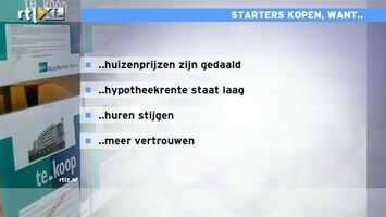RTL Z Nieuws Vertrouwen starters op de huizenmarkt neemt toe