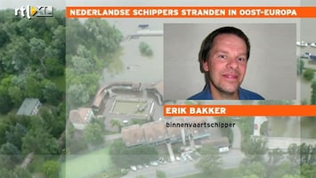 RTL Z Nieuws Binnenschipper strand in Duitsland