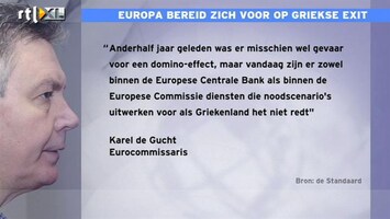 RTL Z Nieuws Europese Commissie en ECB werken aan noodscenario's voor Grieks exit uit euro'