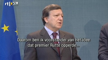 RTL Nieuws Barroso achter voorstel Rutte