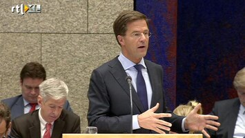 RTL Z Nieuws Rutte: minder dan 6 miljard euro bezuingen kan niet
