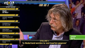 RTL Sport Inside 'In Nederland worden teveel kaarten gegeven'