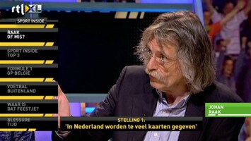 RTL Sport Inside 'In Nederland worden teveel kaarten gegeven'