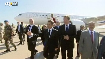 RTL Nieuws Sarkozy en Cameron bezoeken Tripoli