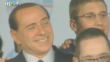 RTL Nieuws Feest in Rome bij vertrek Berlusconi