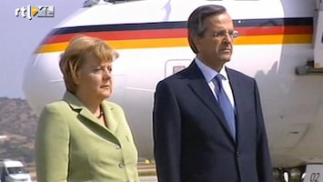 RTL Nieuws Spanningen in Griekenland bij aankomst Merkel