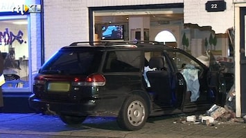 RTL Nieuws Tiener ramt pizzeria met moeders auto