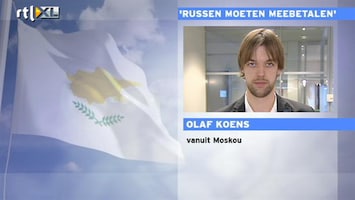 RTL Z Nieuws Onduidelijk of Cyprus op steun uit Rusland kan rekenen of niet