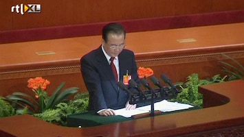 RTL Z Nieuws Laatste Volkscongres voor Chinese premier Wen Jiabao