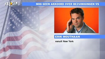 RTL Z Nieuws Faal: geen akkoord over bezuinigingen en schuldenplafond VS