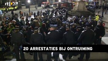 RTL Z Nieuws Occupy Londen ontruimd door politiemacht