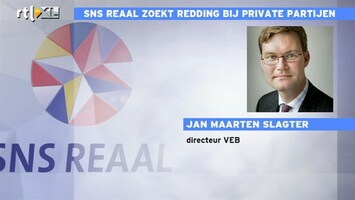 RTL Z Nieuws Slager (VEB): gewone obligaties SNS lijken buiten schot te blijven