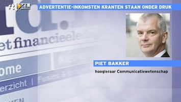RTL Z Nieuws Hoogleraar: kranten moeten naar nieuw verdienmodel toe