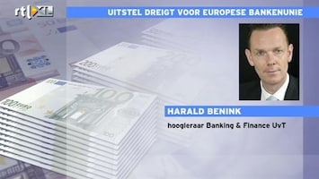 RTL Z Nieuws Benink: meer tijd nemen voor bankenunie