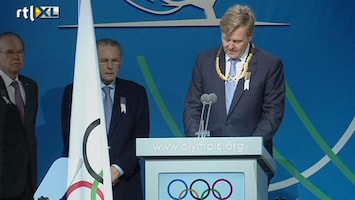 RTL Nieuws Koning neemt olympische gouden krans in ontvangst