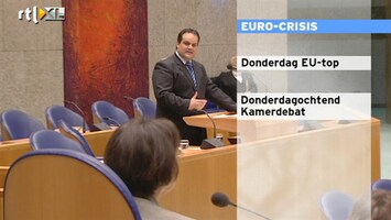 RTL Z Nieuws De Jager wil donderdag overleg Tweede Kamer eurocrisis