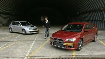 RTL Autowereld Subaru Impreza WRX STi versus Mitsubishi Lancer Evolution