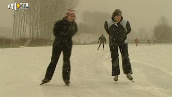 RTL Nieuws Sneeuwpret (?) in Leiderdorp