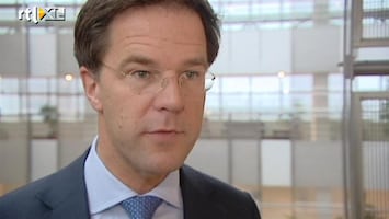 RTL Z Nieuws Rutte exclusief: geen stoere uitspraken over 3% is3%