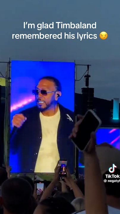 Producer Timbaland gaat viral met concert